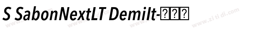S SabonNextLT DemiIt字体转换 S SabonNextLT DemiIt字体转换